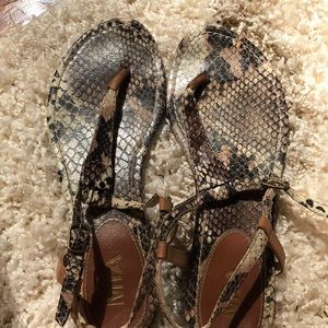 Like New Snakeskin Sandals